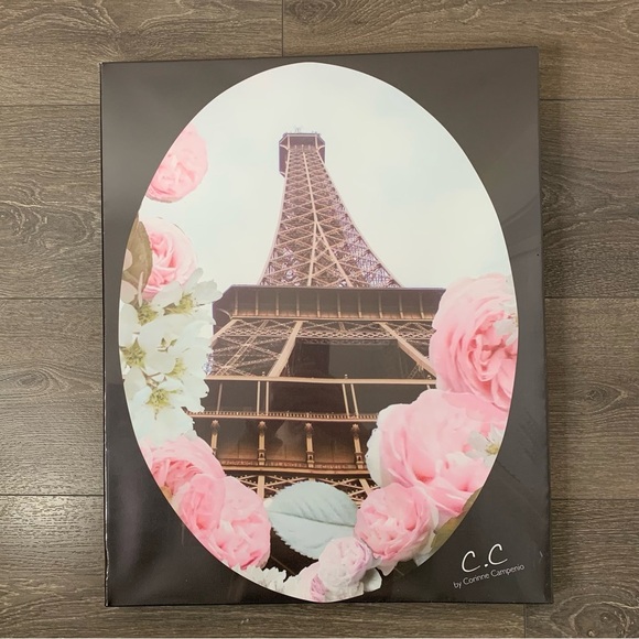 Decorative Canvas Wall Art Eiffel Tower Floral Home Bedroom Parisian - Picture 5 of 14